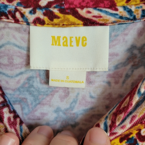 Maeve, Lilt Boho Print Mockneck Swing Knit Dress S - Picture 10 of 11